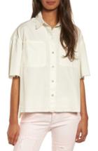 Women's True Religion Brand Jeans Boxy Step Hem Top - White