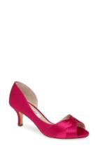 Women's Nina Contesa Open Toe Pump .5 M - Pink