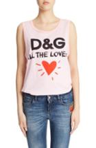 Women's Dolce & Gabbana Lovers Graphic Tank Top Us / 40 It - Pink