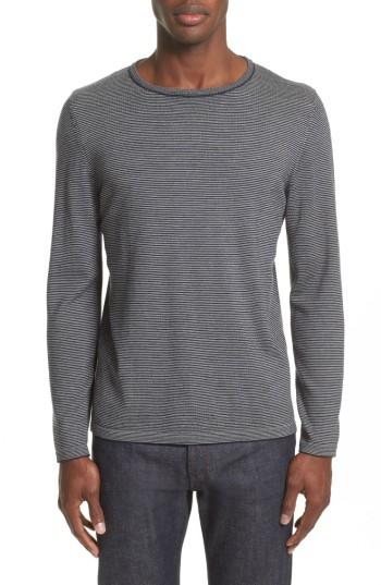 Men's A.p.c. Toby Pinstripe Sweater - Blue