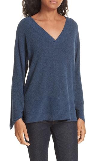 Women's Brochu Walker Alett Tie Sleeve Pullover - Blue
