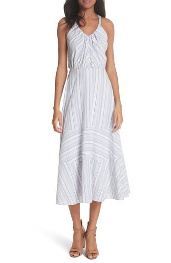 Women's La Vie Rebecca Taylor Leila Stripe Midi Dress - White