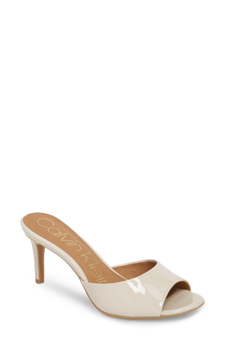 Women's Calvin Klein Luc Mule .5 M - White