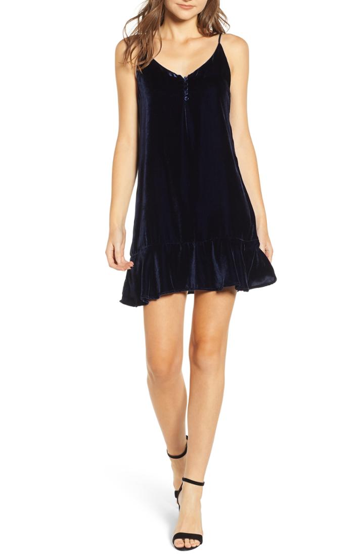 Women's Rails Audrina Velvet Slipdress - Blue