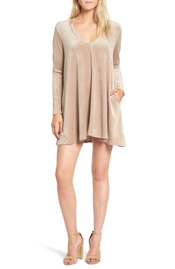 Women's Delacy Hannah Velvet Shift Dress - Black