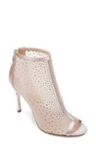 Women's Jewel Badgley Mischka Jodie Crystal Embellished Mesh Bootie .5 M - Ivory
