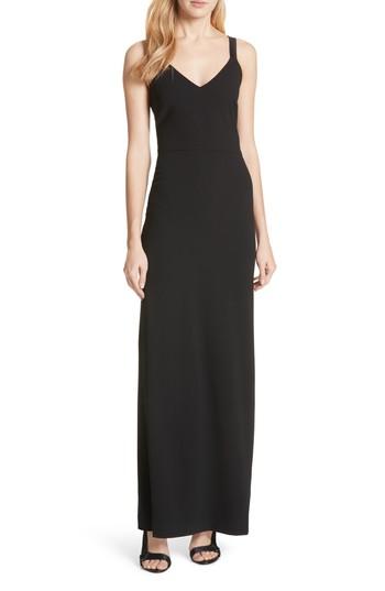 Women's Alice + Olivia Brianna Strappy Back Maxi Dress - Black