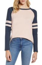 Women's Gibson Cozy Long Sleeve Varsity Top - Pink