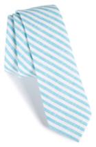 Men's 1901 Stripe Cotton Tie, Size - Blue/green