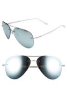 Men's Ray-ban 59mm Aviator Sunglasses - Silver/flash Grey
