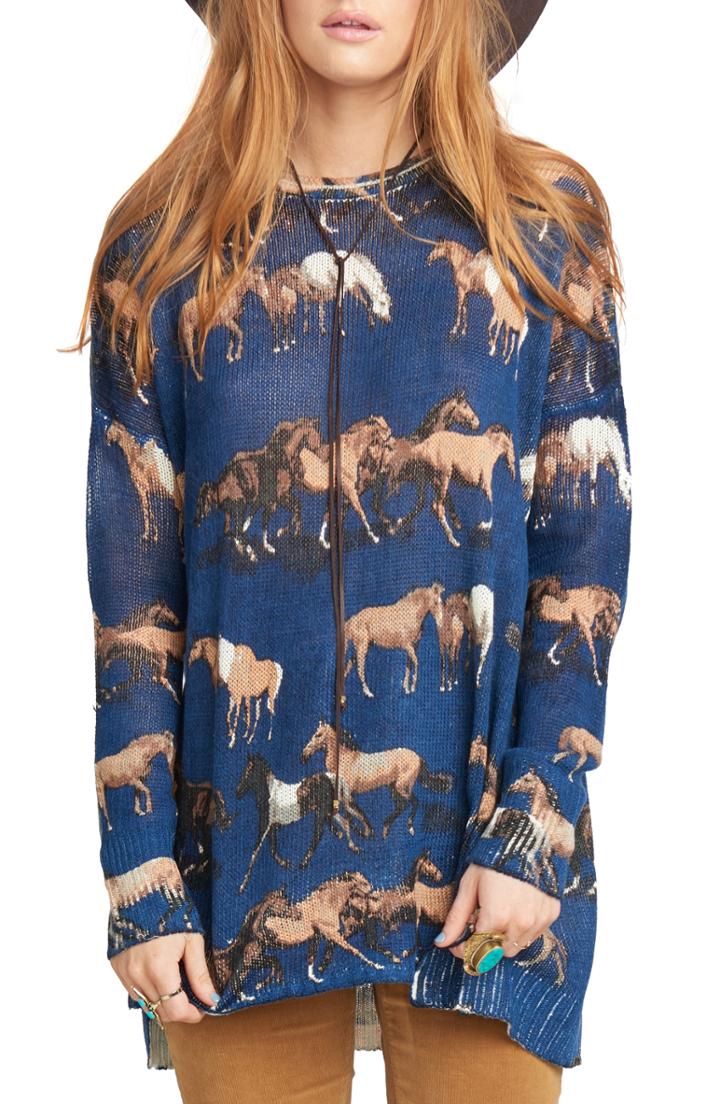 Women's St. John Collection Copper Eyelash Lace Knit Sweater