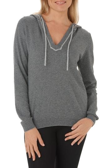 Women's The White Company Stripe Cotton & Cashmere Hoodie