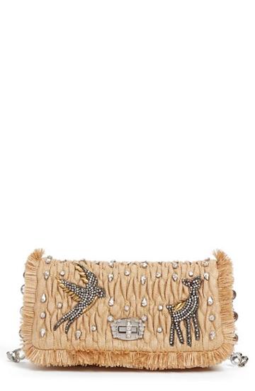 Miu Miu Paglia Straw Shoulder Bag -