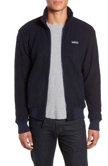 Men's Patagonia Woolyester Fleece Jacket - Blue