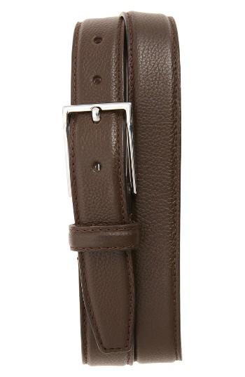 Men's Nordstrom Men's Shop Ruston Leather Belt - Brown