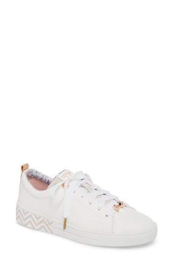 Women's Ted Baker London Kelleip Sneaker .5 M - White