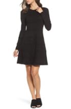Women's Eliza J A-line Sweater Dress - Black