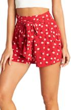 Women's Billabong Born To Ride Floral Print Shorts - Red
