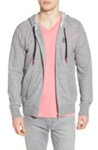 Men's Psycho Bunny Double Face Hoodie (xs) - Grey