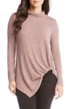 Women's Karen Kane Asymmetrical Turtleneck Sweater - Pink