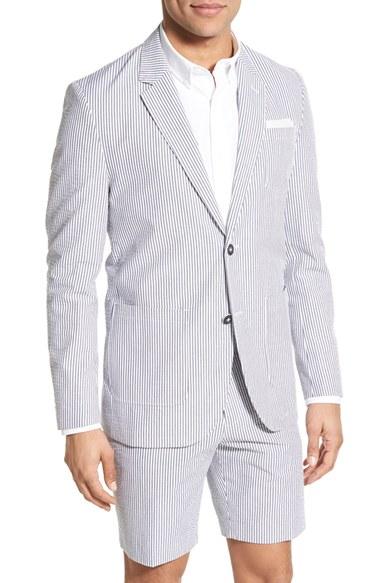Men's Singer + Sargent Fit Seersucker Cotton Blazer