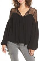 Women's Lost + Wander Misha Lacy Tie Neck Top