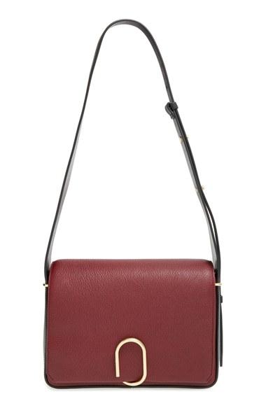 3.1 Phillip Lim 'alix' Flap Shoulder Bag - Burgundy