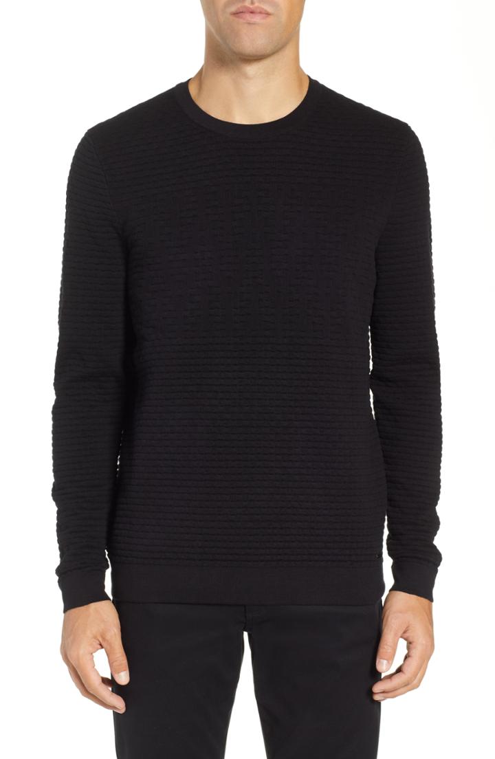Men's Hugo Sottomo Crewneck Sweater - Black