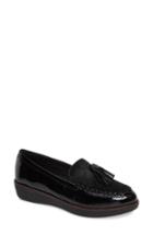 Women's Fitflop Petrina Genuine Calf Hair Loafer M - Black