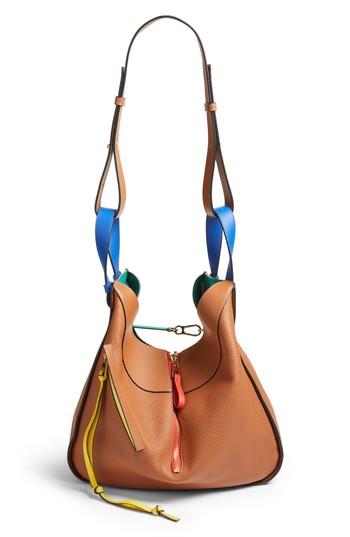 Loewe Medium Hammock Stars Calfskin Hobo - Beige