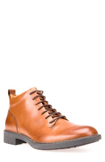 Men's Geox Kapsian Plain Toe Boot Us / 40eu - Brown