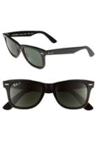 Women's Ray-ban Standard Classic Wayfarer 50mm Polarized Sunglasses - Black Polarized