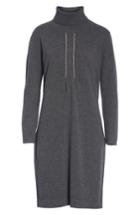 Women's Fabiana Filippi Knit Turtleneck Dress Us / 38 It - Grey