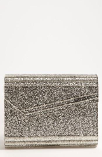 Jimmy Choo 'candy - Glitter' Clutch - Beige