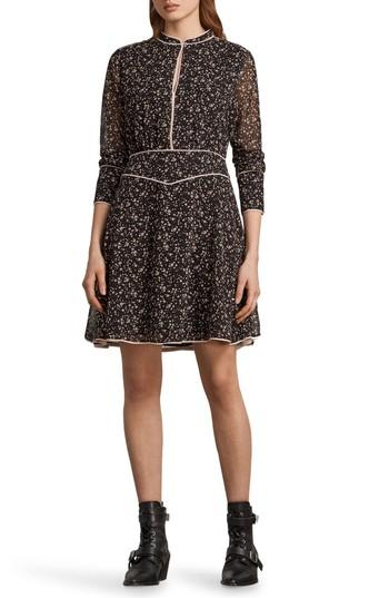 Women's Allsaints Kay Pepper Floral Print Dress - Black