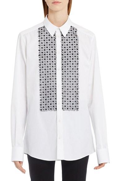 Women's Dolce & Gabbana Poplin Tuxedo Shirt