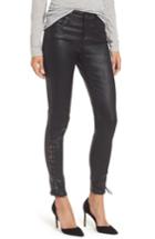 Women's Ag The Farrah High Waist Ankle Skinny Faux Leather Pants