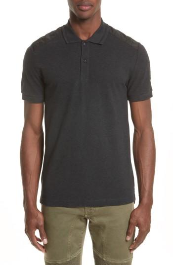 Men's Belstaff Hitchin Extra Trim Fit Pique Polo - Grey