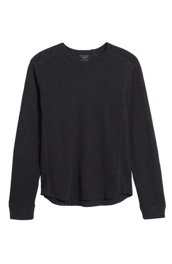 Men's Vince Double Knit Long Sleeve T-shirt, Size - Blue
