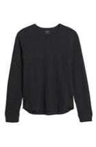 Men's Vince Double Knit Long Sleeve T-shirt, Size - Blue