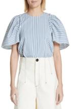 Women's Sea Riviera Corded Puff Sleeve Blouse - White