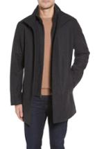 Men's Cole Haan Melton Wool Blend Coat, Size - Grey