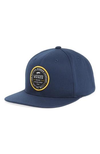 Men's Vans Established 66 Snapback Baseball Cap - Blue