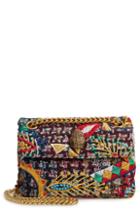 Kurt Geiger London Mini Kensington-x Tweed Shoulder Bag - Yellow