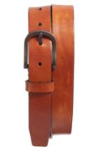 Men's Bosca Heavyweight Leather Belt - Amber