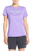 Women's Brooks 'run Happy' Smile Graphic Tee