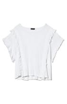 Women's Vince Camuto Ruffle Front Top - White