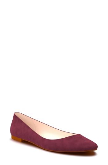 Women's Shoes Of Prey Ballet Flat B - Burgundy