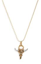 Women's Alex And Ani Spirited Skull Pendant Necklace