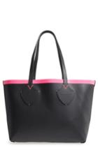Burberry Medium Reversible Check Canvas & Leather Tote - Pink